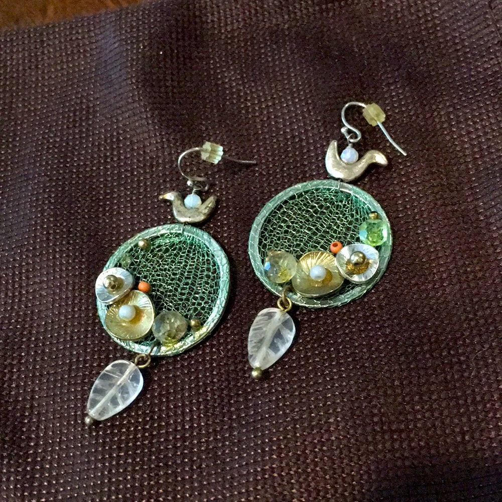 Dream catcher style earrings